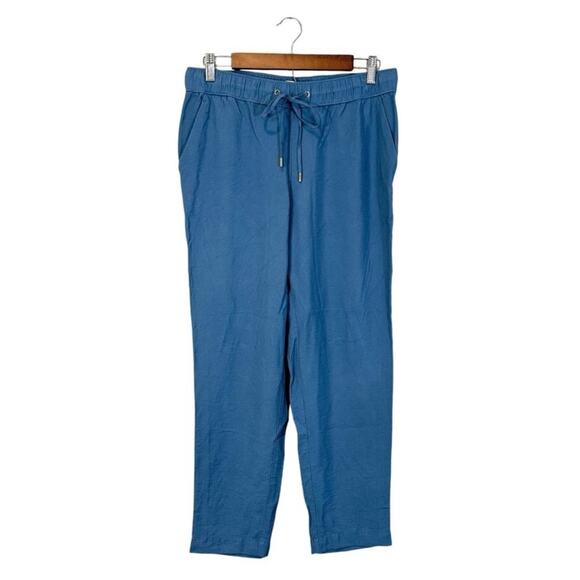 LOFT Casual Drawstring Stretch Waist Pant Pockets Size S Preppy Casual - Picture 1 of 6